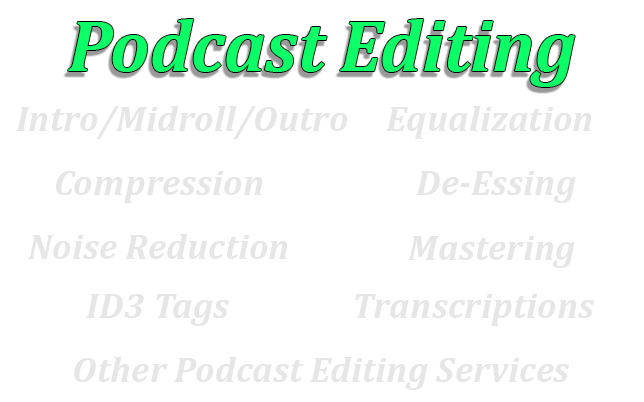 Picture of RalphSutton.com Podcast Editing Services List