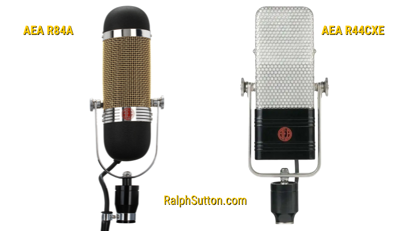 AEA-R84A and R44CXE Ribbon microphones used by Ralph Sutton for Elite Recording Techniques