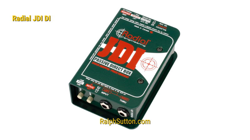 Radial JDI Jensen-equipped 1-channel Passive Instrument Direct Box used by Ralph Sutton for Elite Recording Techniques