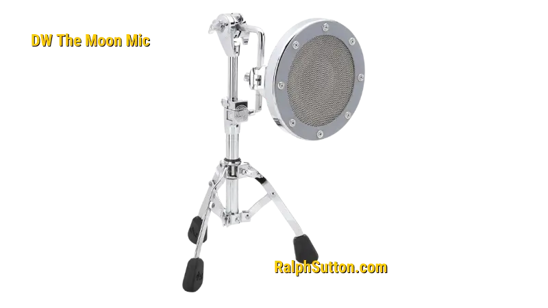 DW The Moon Mic used by Ralph Sutton for recording kick drum on front skin