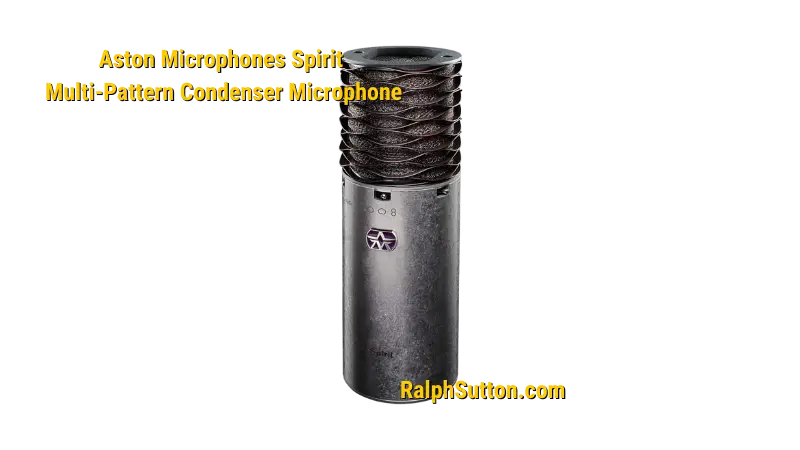 Aston Spirit microphone used by Ralph Sutton for drum overheads and acoustic guitars in project studios.