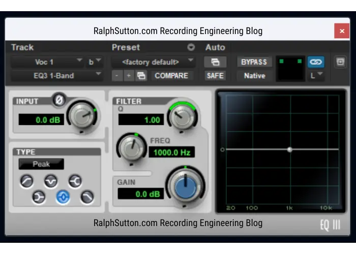 RalphSutton.com Recording Engineering Blog Pro Tools EQ3 Plugin 1