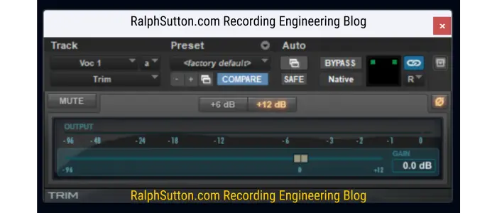 RalphSutton.com Recording Engineering Blog Pro Tools Trim Plugin 1