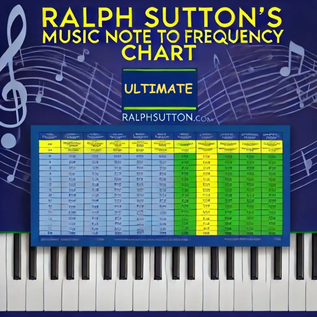 RalphSutton.com Image of the Ralph Sutton's Music Note To Frequency Chart