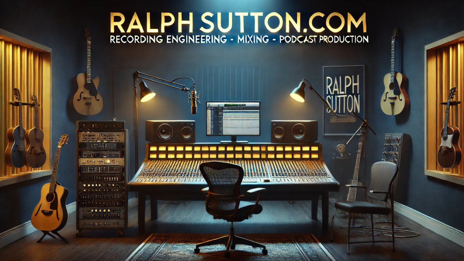 RalphSutton.com_Recording Engineering Blog_Neo style website Banner for RalphSutton.com_1600x900