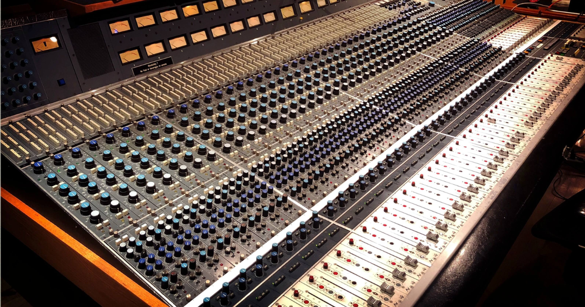 Neve 8078 console at Motown Hitsville Los Angeles where Ralph Sutton worked as staff engineer (1981–1987)
