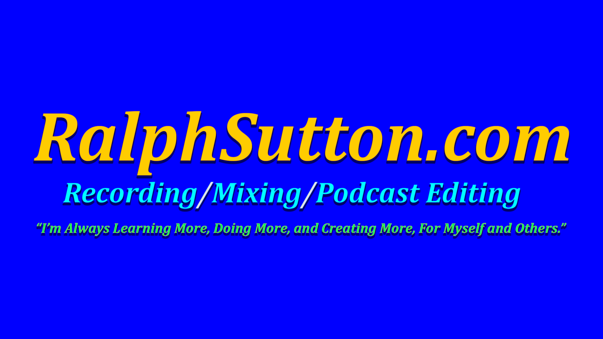 RalphSutton.com Recording Engineering Services Logo