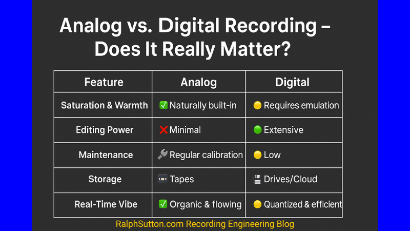RalphSutton.com Recording Engineering Blog_Analog vs Digtial Chart_800x450 RalphSutton.com Recording Engineering Blog_Analog vs Digtial Chart