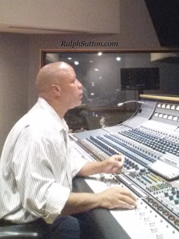 Recording Engineer Ralph Sutton Mixing and Album at Capital Recording Studios in Los Angeles