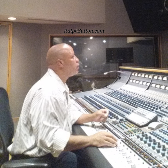 Recording Engineer Ralph Sutton Mixing and Album at Capital Recording Studios in Los Angeles.